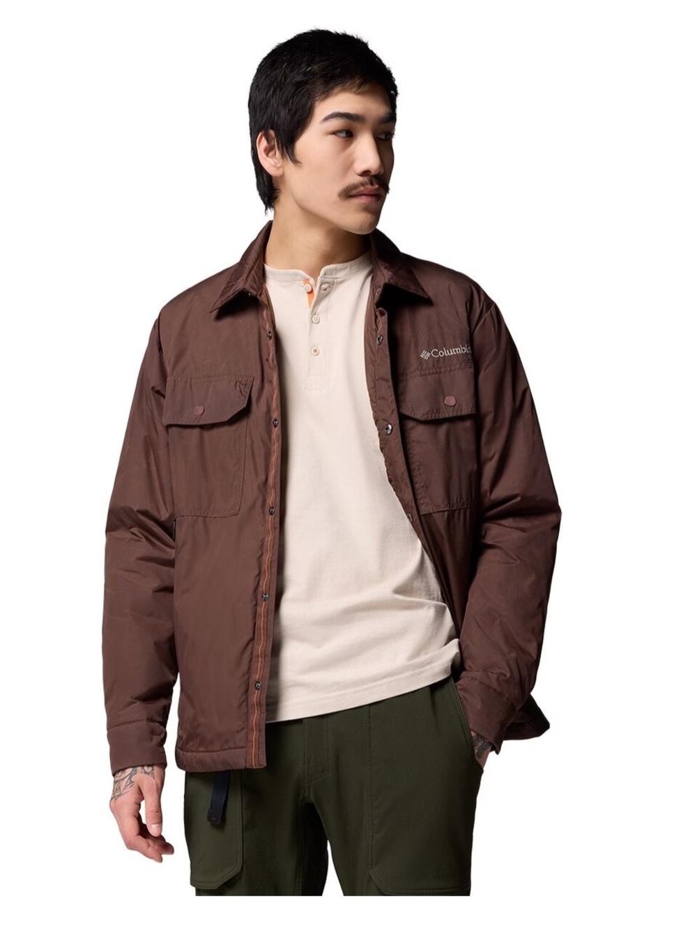 Columbia Men’s Landroamer Shirt Jacket — Dark Brown